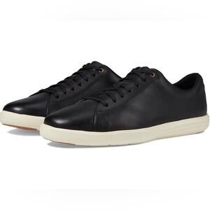 Cole Haan Grand Crosscourt Black Leather Sneakers in Excellent Condition - 9.5D